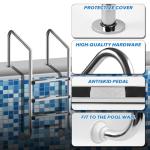 Swimming Pool Ladder,3-Steps Inground with Non-Slip Integrated Treads, 1.90" OD, Stainless Steel Pool Ladder for Inground Indoor/Outdoor Pools, 304 Stainless Steel, Heavy Duty Non-Slip Ladder.