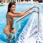 Swimming Pool Ladder for Inground Pools, 3-Step 304 Stainless Steel Pool Stairs with Non-Slip Rubber Step Pads, Rugged & Durable for Indoor/Outdoor Pool, Supports 330 lbs