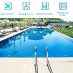 DOEL Pool Ladder, 304 Stainless Steel 2-Step Non-Slip Ladder for In-ground Swimming Pool, Non-Slip, 440lb Capacity