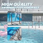 Swimming Pool Ladder,3-Steps Inground with Non-Slip Integrated Treads, 1.90" OD, Stainless Steel Pool Ladder for Inground Indoor/Outdoor Pools, 304 Stainless Steel, Heavy Duty Non-Slip Ladder.