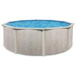 Aquarian Phoenix Round Above Ground Swimming Pool Only, 15' x 52" - Steel Frame with Galvanized Walls, Easy DIY Assembly for Outdoor or Backyard Setup, Accessories Sold Separately
