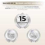 Blue Wave Marbella 18-ft Round 52-in Deep Hard Sided Steel Wall Above Ground Pool with 6-in Top Seats, 5-in Verticals, Skimmer & Vinyl Liner - 7,200 Gallon Capacity for Family Swimming & Recreation