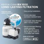 INTEX Ultra XTR 18 ft x 9 ft 52 in Above Ground Pool Set, Rectangular Swimming Pool with Steel Frame, 1500 GPH Sand Filter Pump, Ladder, Cover, & Ground Cloth