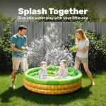 3 Pack 45" X 10" Inflatable Kiddie Pools, Watermelon & Pineapple & Cupcake Swimming Pool for Kids Seasonal Merriment, Indoor&Outdoor Water Pool Baby Swimming Pool Pit Ball Pool