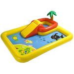 Intex 100" x 77" Inflatable Ocean Play Center - Backyard Toddler Kiddie Pool and Water Game Outdoor Set with Water Slide and Built-in Sprayer