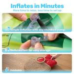 3 Pack 45" X 10" Inflatable Kiddie Pools, Watermelon & Pineapple & Cupcake Swimming Pool for Kids Seasonal Merriment, Indoor&Outdoor Water Pool Baby Swimming Pool Pit Ball Pool