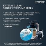 Intex Ultra XTR Frame 14' x 42" Round Above Ground Outdoor Swimming Pool Set with Sand Filter Pump, Ladder, Ground Cloth, and Pool Cover