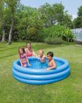 INTEX 58446EP Crystal Blue Inflatable Kiddie Swimming Pool, 66in x 15in