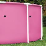 INTEX Metal Frame 8 ft x 30 in Above Ground Pool Set, Round Swimming Pool with Steel Frame