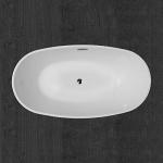 Woodbridge 59" White Acrylic Soaking Bathtub
