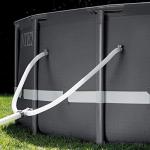 Intex Ultra XTR Frame 14' x 42" Round Above Ground Outdoor Swimming Pool Set with Sand Filter Pump, Ladder, Ground Cloth, and Pool Cover