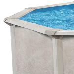 Aquarian Phoenix Round Above Ground Swimming Pool Only, 15' x 52" - Steel Frame with Galvanized Walls, Easy DIY Assembly for Outdoor or Backyard Setup, Accessories Sold Separately