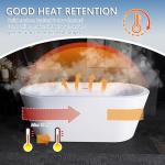 64" Glossy White Freestanding Acrylic Soaking Tub