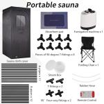 somavapor Portable Sauna Box Steam Room: Home Sauna Tent Kit for Personal Full Body Use Detox and Relaxation