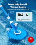 VEVOR Suction Pool Cleaner, Automatic Pool Vacuum Cleaner, Suction Side Automatic Pool Cleaner, Suction Vacuum Pool Sweeper with 12 Hoses, for In-ground Pool and Above-Ground Pool Up to 20 x 35 ft
