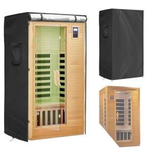 Iceberg Elf Outdoor Sauna Cover 420D Heavy-Duty Waterproof Durable Protector, Fits 48"x45"x74" U/V & Weather-Resistant for Year-Round Protection