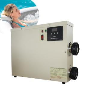 Pool Heater-15KW 220V thermostat Electric Swimming Pool Heater,Digital Touch Display Energy Efficient Pool Water Heater for Spa Relaxation, Bathtubs and Above Ground in-Ground Pools (220V 15KW)
