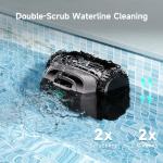 (2026 Upgrade) WYBOT C1 Pool Robot Vacuum for Inground Pools, 4-in-1 Cordless Robotic Pool Cleaner Lasts 150min, Triple-Motor up to 1,614 Sq.ft, Smart APP Support, Auto Wall & Waterline Cleaning