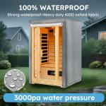 MRWiZMS Sauna Cover, Waterproof and Tear-Resistant Outdoor/Indoor Sauna Cover, Light-Colored Sauna Cover Can Effectively Reduce Heat Absorption (40" Wx38 Dx73 H)
