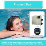 Pool Heater-15KW 220V thermostat Electric Swimming Pool Heater,Digital Touch Display Energy Efficient Pool Water Heater for Spa Relaxation, Bathtubs and Above Ground in-Ground Pools (220V 15KW)
