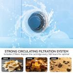 85" Drop-Stitch Inflatable Hot Tub, 6-8 Person XL Outdoor Spa with Energy-Saving Thermal Cover, 180 Bubble Jets & 104°F Rapid Heating, Rigid Portable Massage Tub