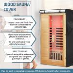 Iceberg Elf Outdoor Sauna Cover 420D Heavy-Duty Waterproof Durable Protector, Fits 48"x45"x74" U/V & Weather-Resistant for Year-Round Protection