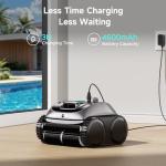 (2026 Upgrade) WYBOT C1 Pool Robot Vacuum for Inground Pools, 4-in-1 Cordless Robotic Pool Cleaner Lasts 150min, Triple-Motor up to 1,614 Sq.ft, Smart APP Support, Auto Wall & Waterline Cleaning