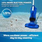 POOL BLASTER Catfish (Gen 2) Cordless Spa & Hot Tub Vacuum, More Power & Capacity, 45 Min Runtime, Spot Cleaning in Small Above Ground Swimming Pools, Rechargeable Spa Vac