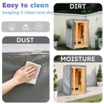 MRWiZMS Sauna Cover, Waterproof and Tear-Resistant Outdoor/Indoor Sauna Cover, Light-Colored Sauna Cover Can Effectively Reduce Heat Absorption (40" Wx38 Dx73 H)