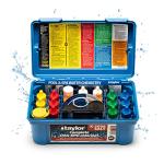 Taylor K-2006-SALT FAS-DPD, 9-in-1 Pool & Spa Test Kit, Free & Combined Chlorine, pH, Acid & Base Demand, Total Alkalinity, Calcium Hardness, Cyanuric Acid (CYA), and Chloride (Sodium Chloride).