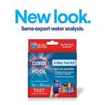Clorox® Pool&Spa™ Swimming Pool 3-Way Water Test Kit, Accurately Measures Bromine, Chlorine and pH Levels (Pack of 1)