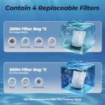 Handheld Pool Vacuum, JESIMAIK Rechargeable Pool Vacuum Cleaner with 18.5 GPM, 60 Min Runtime, Telescopic Pole, Ideal Cordless Pool Vacuum for Above Ground Pools, Inground Pool, Spas, Hot Tubs