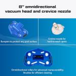 POOL BLASTER Catfish (Gen 2) Cordless Spa & Hot Tub Vacuum, More Power & Capacity, 45 Min Runtime, Spot Cleaning in Small Above Ground Swimming Pools, Rechargeable Spa Vac