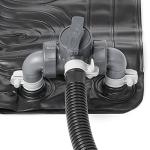 Intex 28685E 47 Inch x 47 Inch Solar Pool Water Heater Mat for 8,000 Gallon Above Ground Swimming Pool with Hose Attachment and Adaptors, Black