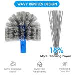 TidyMister Pool Brush for Cleaning Pool Walls, 20'' Light Duty Pool Brush Head Detachable Side Brush Nylon Bristles Pool Scrubber for Above Ground Pools Ingound Pools, Safe for Vinyl Liner