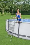 Bestway 58335E-BW 42 Inch Flowclear Above Ground Pool Ladder