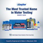 Taylor K-2006-SALT FAS-DPD, 9-in-1 Pool & Spa Test Kit, Free & Combined Chlorine, pH, Acid & Base Demand, Total Alkalinity, Calcium Hardness, Cyanuric Acid (CYA), and Chloride (Sodium Chloride).