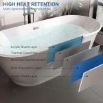 Modern 59-Inch Freestanding Acrylic Soaking Tub