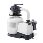 INTEX 2,100 GPH Krystal Clear Sand Filter Pump for Above Ground Pools, Swimming Pool Pump with Automatic Timer - Improved Circulation, Filtration, & Clarity