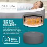 Coleman Palm Springs EnergySense AirJet Inflatable Hot Tub Spa (77" x 28") | Portable Hot Tub with 2 Covers (1 Energy-Efficient Thermal Cover and 1 Standard Cover) | Fits Up to 4-6 Persons | Green