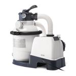 INTEX 1,500 GPH Krystal Clear Sand Filter Pump for Above Ground Pools, Swimming Pool Pump with Automatic Timer - Improved Circulation, Filtration, & Clarity