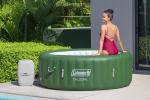 Coleman Palm Springs EnergySense AirJet Inflatable Hot Tub Spa (77" x 28") | Portable Hot Tub with 2 Covers (1 Energy-Efficient Thermal Cover and 1 Standard Cover) | Fits Up to 4-6 Persons | Green