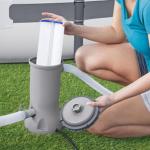 Bestway 1,000 GPH Filter Pump for Above Ground Swimming Pool with Type III-A/C Cartridge
