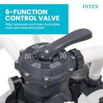 INTEX 3,000 GPH Krystal Clear Sand Filter Pump for Above Ground Pools, Swimming Pool Pump with Automatic Timer - Improved Circulation, Filtration, & Clarity