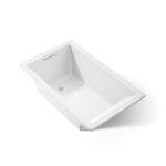 Kohler 1848-0 Underscore® 60" x 36" drop-in bath, White