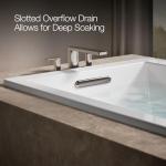 Kohler 1136-0 Underscore® 66" x 36" drop-in bath, White