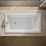 Kohler 1136-0 Underscore® 66" x 36" drop-in bath, White