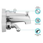 Dura Faucet Economical Two Handle Classic Tub and Shower Faucet Diverter for Handheld Shower (Chrome Polished)