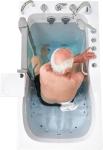 Ella Deluxe 30"x55" Acrylic Air and Hydro Massage Walk-In Bathtub with Left Inward Swing Door, 5 Piece Fast Fill Faucet, 2" Dual Drain
