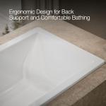 Kohler 1848-0 Underscore® 60" x 36" drop-in bath, White